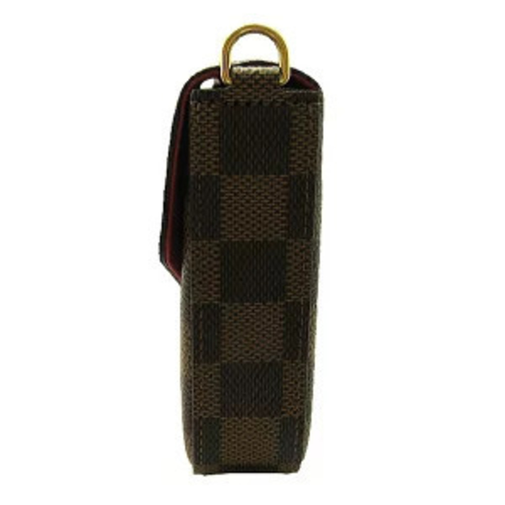 Louis Vuitton Felicie Shoulder Pochette Chain Wallet Damier Brown